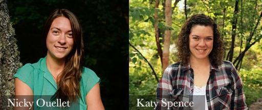 head shots of Nicky Ouellet and Katy Spence