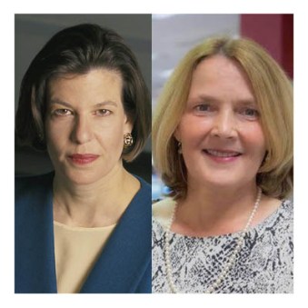 portrait photos of Deborah Potter and Cheryl Carpenter.